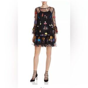 Gracia Ruffle Trim Patch Dress